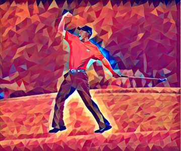 Amazing Tiger Woods Digital Artwork
