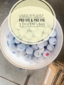 Pre owned Titleist Pro V1 & Pro V1x