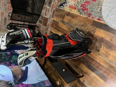 For Trade - 2021 Cleveland Black and Red Cart Bag