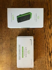 Arccos Caddie Link and sensors