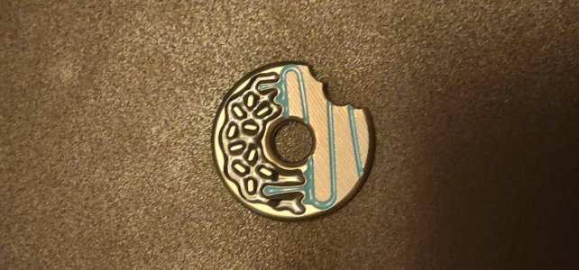 Blue/Orange Doughnut Tyson Lamb Ball Marker 