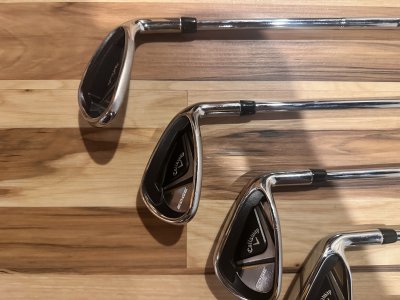 Callaway edge Irons 6-pw,sw (6 irons) regular steel shafts