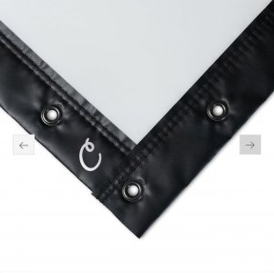 9x12 Foot Premium Impact Screen Finished With Black Vinyl Edges and Grommets