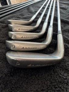 Adams Irons Set (3H, 4H, 5H 'Idea A3 Boxer' hybrids) and Iron Set (6-, 7-, 8-, 9-iron and Pitching Wedge 'Idea A3')