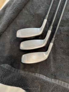 Adams Irons Set (3H, 4H, 5H 'Idea A3 Boxer' hybrids) and Iron Set (6-, 7-, 8-, 9-iron and Pitching Wedge 'Idea A3')