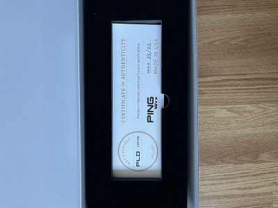 PING PLD Anser Patent 55 Golf Putter Gold Plated - #33/55