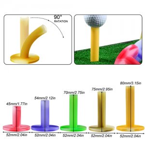 Colorful rubber tees with muti sizes