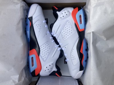 NEW Men’s Nike Air Jordan 6 Retro Low G Golf Shoes White Infrared DV1376-106 10