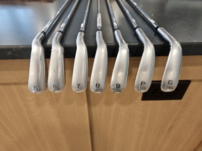 NEW Cobra LTDx One Length 5-PW+GW Irons KBS Steel Stiff Irons