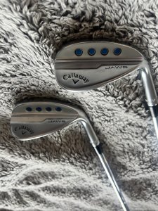 Pair of Callaway Jaws MD5 Chrome Wedges - 54 & 58 Degrees