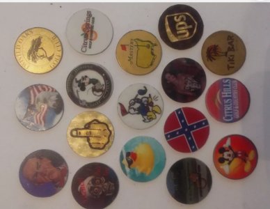 Custom Printed 1" Diameter Metal Ball Markers