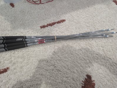 KBS $ Taper 130 Shafts with BB&F Ferrules (6 Shafts in Total)