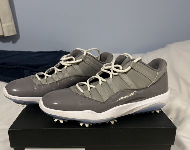 Jordan 11 Low Golf - Cool Grey, Size 11.5