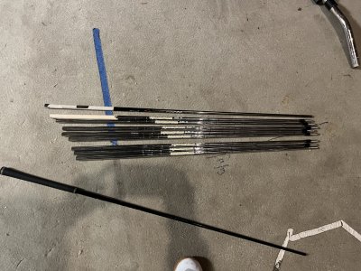 Shafts - dynamic gold 4-GW; recoil ES hybrid; Hazardus 60 6.0 driver