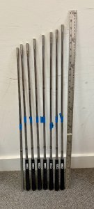 True Temper Dynamic Gold 120 S300 .355 4-GW 8 total shafts with 7 Pure Grips