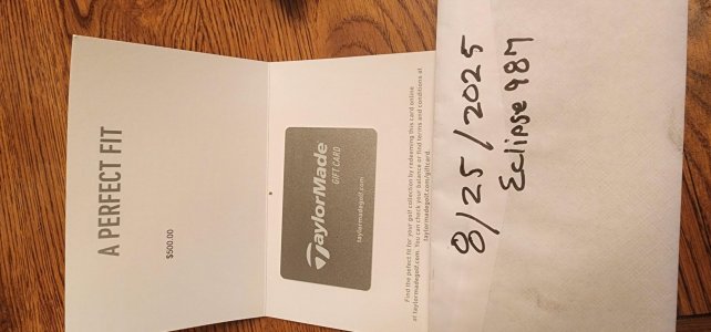 $500 TaylorMade Golf Gift Card