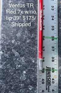 Ventus Velocore Fairway Shafts - Blue, Red, and Black