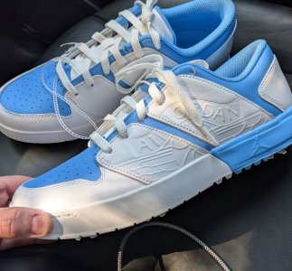 Size 10 Retro Air Jordan Spiked Golf Shoes