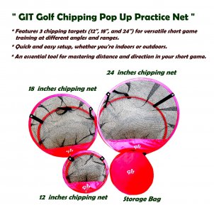 3- Pk GIT Chipping Nets (12", 18", 24")