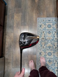 Taylormade Stealth Plus 9° lefty driver with stiff shaft