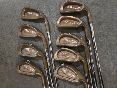 [WTS] Unplayed Ping Eye 2 BeCu Irons 3-PW, SW - Orange Dot - Matching Serials