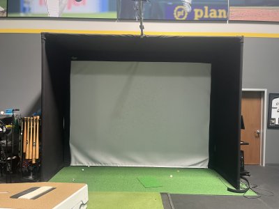 TrackMan 4 Golf Sim Package — Carl's Place Enclosure + Projector + PC — Phoenix AZ